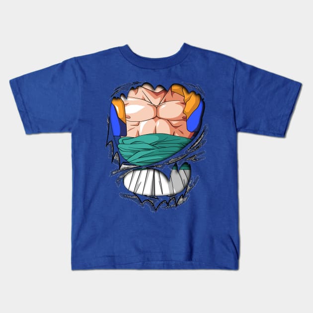 Gotrunks Chest Dragon ball Gt Kids T-Shirt by GeekCastle